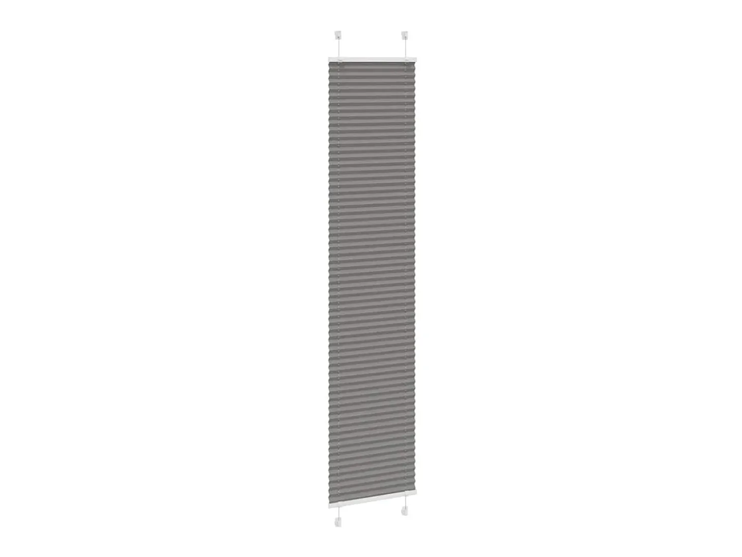 Estor plisado antracita 50x200 cm ancho tela 49,4 cm