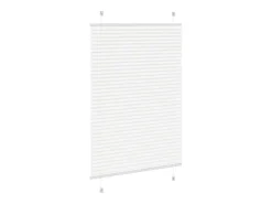 Estor plisado blanco 90x150 cm ancho tela 89,4 cm poliéster