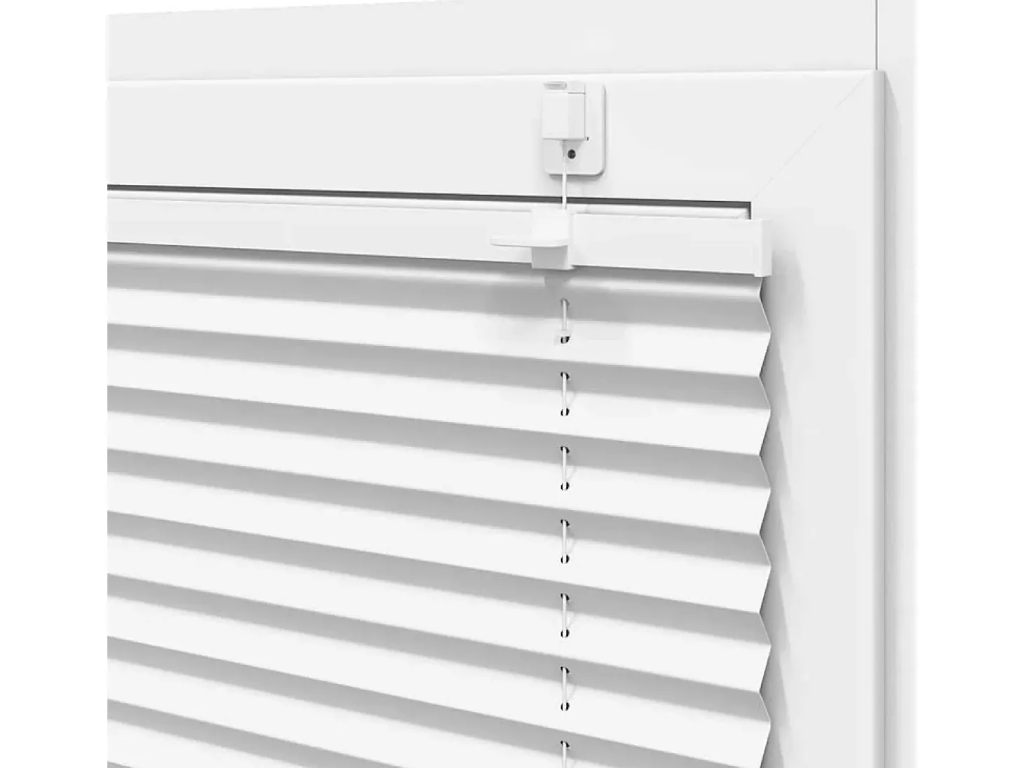 Estor plisado blanco 60x150 cm ancho tela 59,4 cm poliéster
