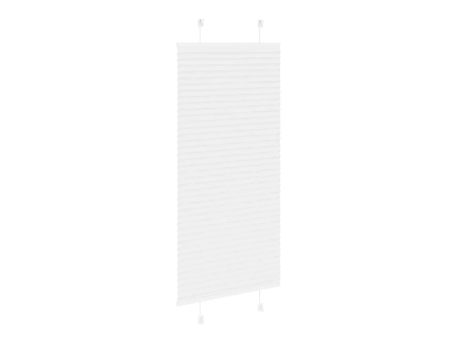 Estor plisado blanco 60x150 cm ancho tela 59,4 cm poliéster