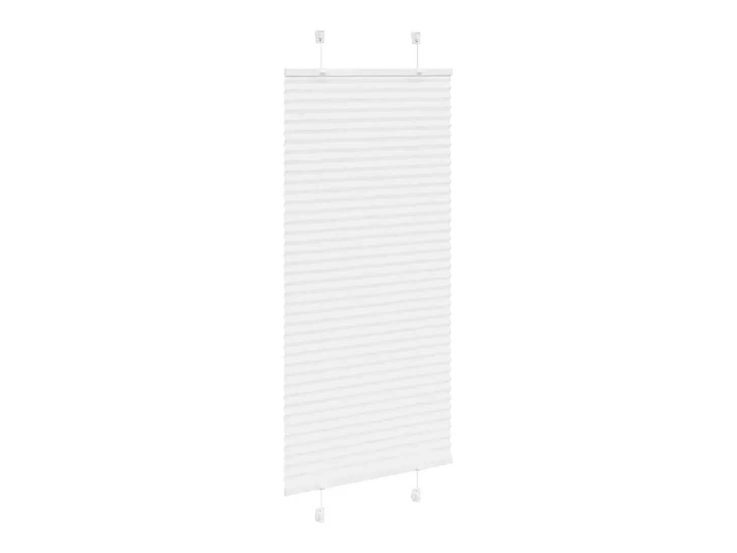Estor plisado blanco 60x150 cm ancho tela 59,4 cm poliéster
