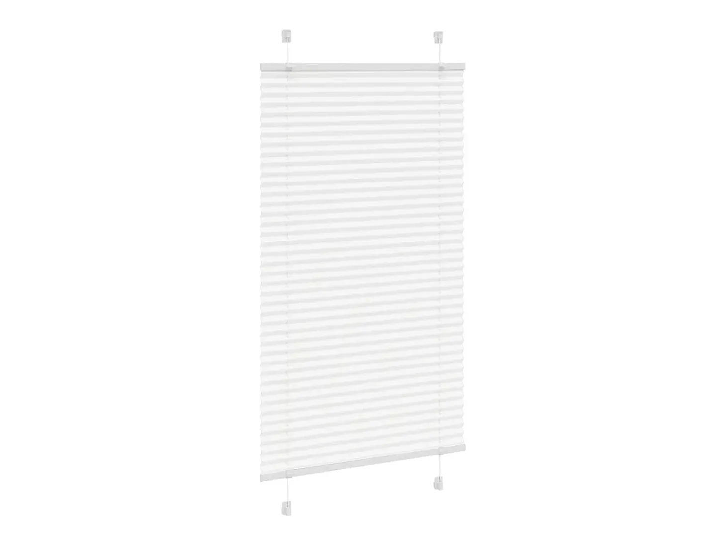 Estor plisado blanco 70x150 cm ancho tela 69,4 cm poliéster