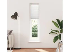 Estor plisado blanco 40x200 cm ancho tela 39,4 cm poliéster