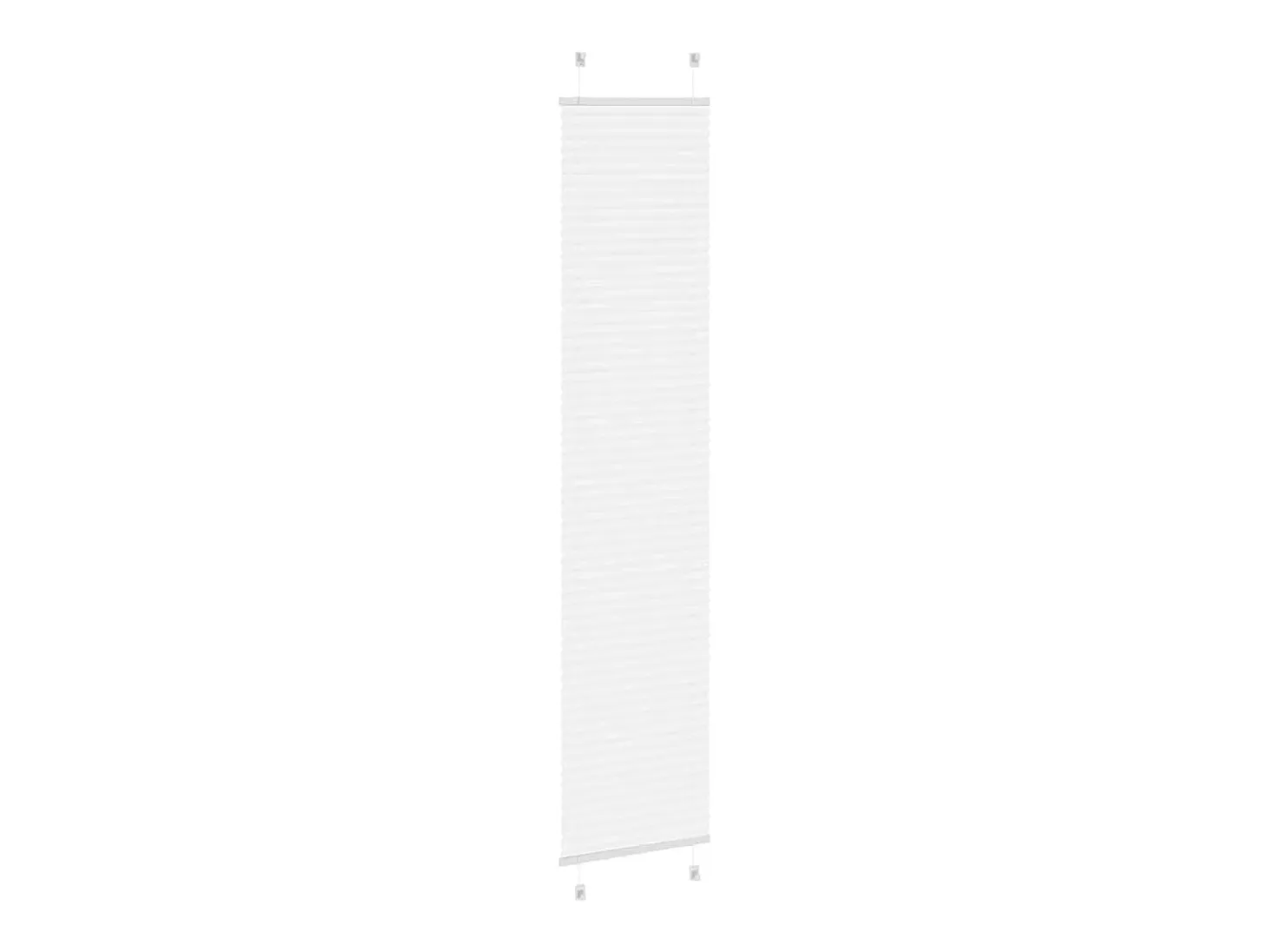 Estor plisado blanco 40x200 cm ancho tela 39,4 cm poliéster