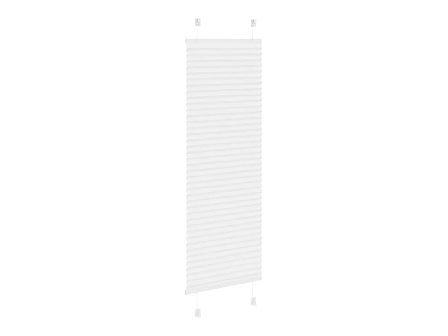 Estor plisado blanco 50x100 cm ancho tela 49,4 cm poliéster