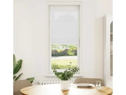 Estor plisado blanco 50x100 cm ancho tela 49,4 cm poliéster