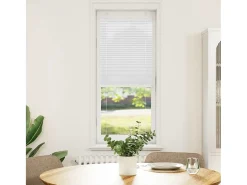 Estor plisado blanco 45x150 cm ancho tela 44,4 cm poliéster