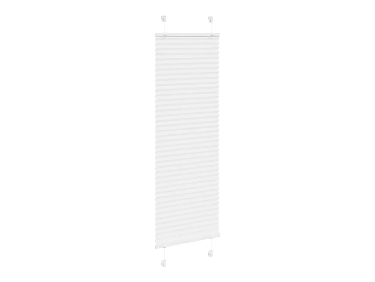Estor plisado blanco 40x150 cm ancho tela 39,4 cm poliéster