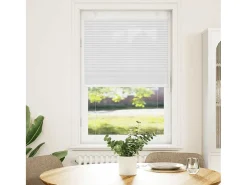Estor plisado blanco 80x150 cm ancho tela 79,4 cm poliéster