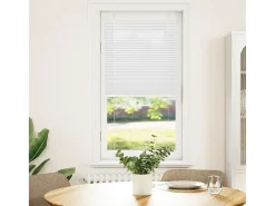 Estor plisado blanco 60x100 cm ancho tela 59,4 cm poliéster