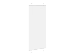 Estor plisado blanco 90x200 cm ancho tela 89,4 cm poliéster