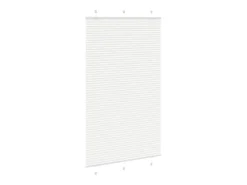 Estor plisado blanco 120x200cm ancho tela 119,4cm poliéster