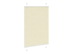 Estor plisado color crema 95x150 cm ancho tela 94,4 cm poliéster