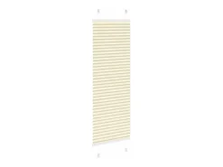 Estor plisado color crema 40x100 cm ancho tela 39,4 cm poliéster