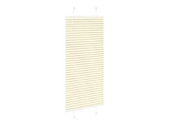 Estor plisado color crema 60x150 cm ancho tela 59,4 cm poliéster