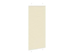 Estor plisado color crema 90x200 cm ancho tela 89,4 cm poliéster