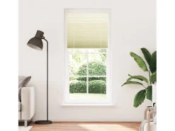 Estor plisado color crema 85x200 cm ancho tela 84,4 cm poliéster