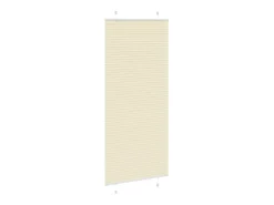 Estor plisado color crema 85x200 cm ancho tela 84,4 cm poliéster