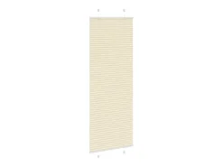Estor plisado color crema 70x200 cm ancho tela 69,4 cm poliéster