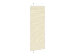 Estor plisado color crema 70x200 cm ancho tela 69,4 cm poliéster