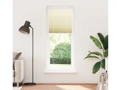 Estor plisado color crema 80x200 cm ancho tela 79,4 cm poliéster