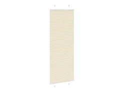 Estor plisado color crema 80x200 cm ancho tela 79,4 cm poliéster