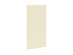 Estor plisado color crema 105x200cm ancho tela 104,4cm poliéster