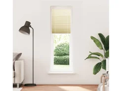 Estor plisado color crema 60x200 cm ancho tela 59,4 cm poliéster