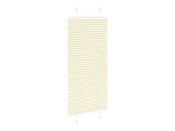 Estor plisado color crema 55x150 cm ancho tela 54,4 cm poliéster
