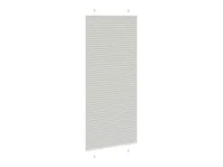 Estor plisado gris claro 95x200 cm ancho tela 94,4 cm