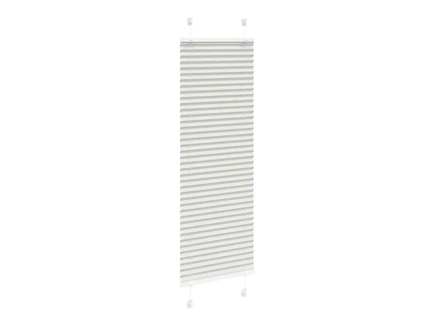 Estor plisado gris claro 50x150 cm ancho tela 49,4 cm