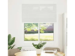 Estor plisado gris claro 105x150cm ancho tela 104,4cm