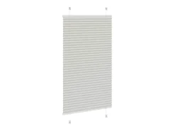 Estor plisado gris claro 70x100 cm ancho tela 69,4 cm