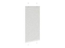 Estor plisado gris claro 55x150 cm ancho tela 54,4 cm