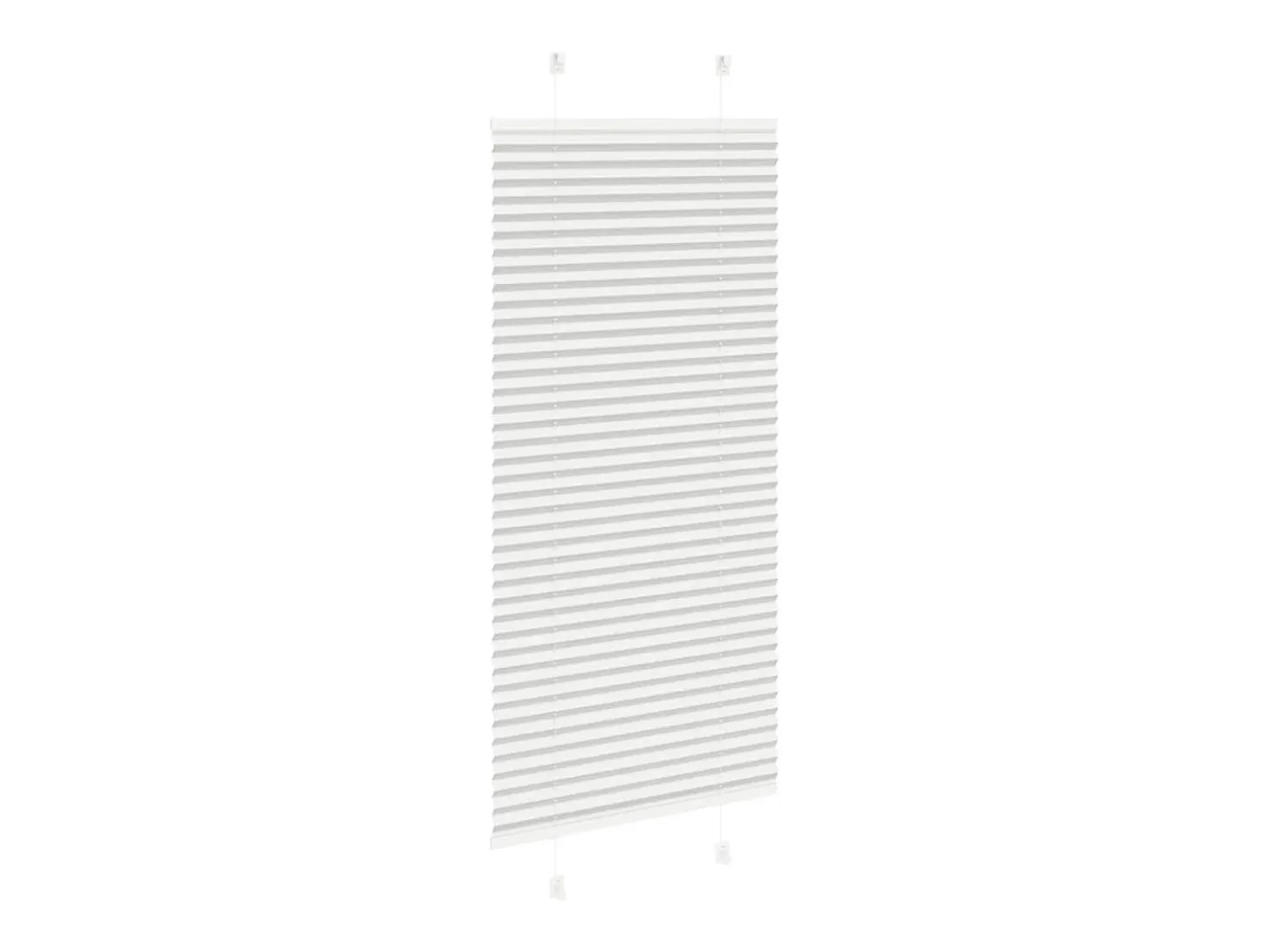Estor plisado gris claro 55x150 cm ancho tela 54,4 cm