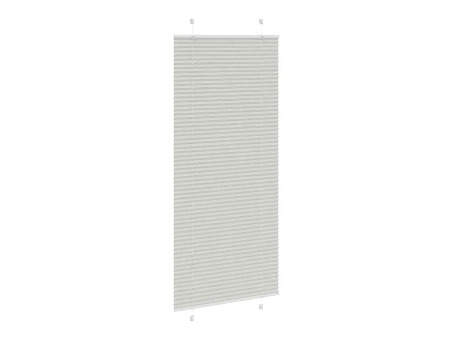 Estor plisado gris claro 85x200 cm ancho tela 84,4 cm