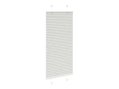 Estor plisado gris claro 65x100 cm ancho tela 64,4 cm
