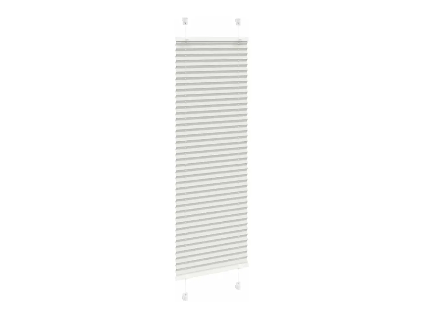 Estor plisado gris claro 50x100 cm ancho tela 49,4 cm
