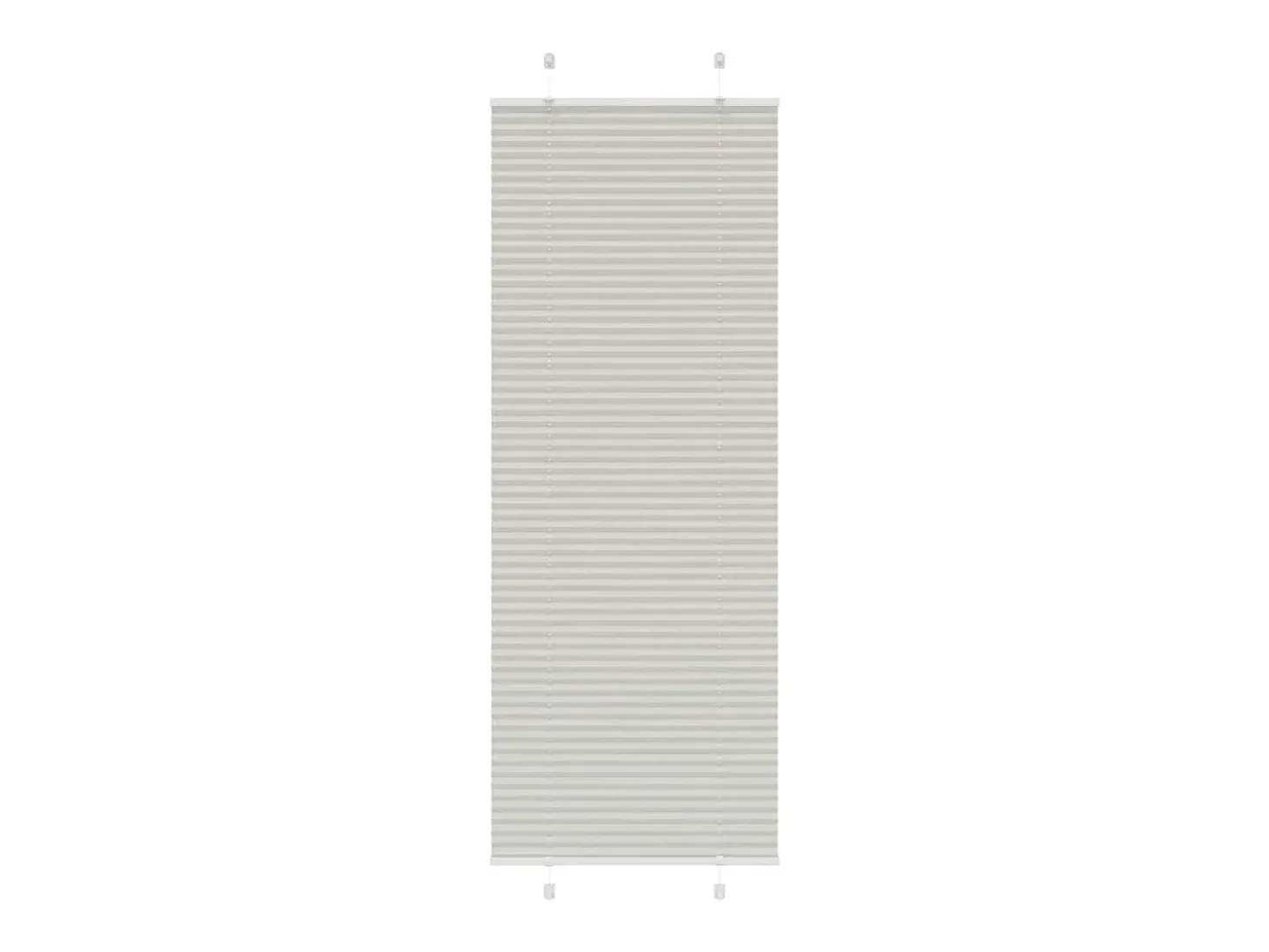 Estor plisado gris claro 80x200 cm ancho tela 79,4 cm