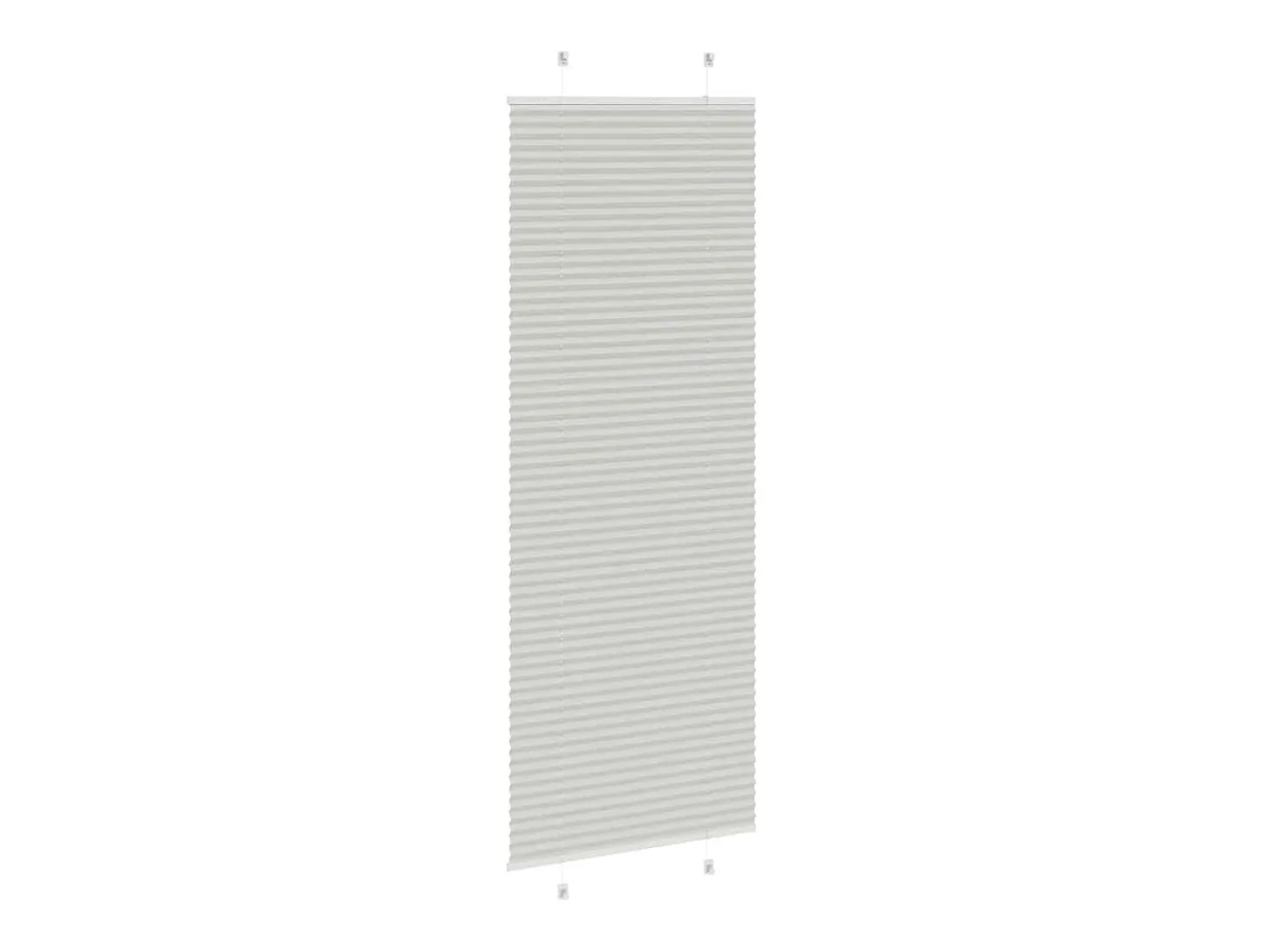 Estor plisado gris claro 80x200 cm ancho tela 79,4 cm