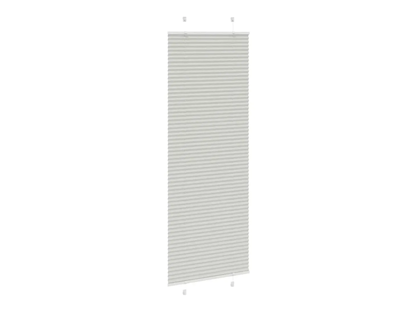 Estor plisado gris claro 80x200 cm ancho tela 79,4 cm