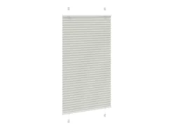 Estor plisado gris claro 70x150 cm ancho tela 69,4 cm