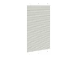 Estor plisado gris claro 120x200cm ancho tela 119,4cm