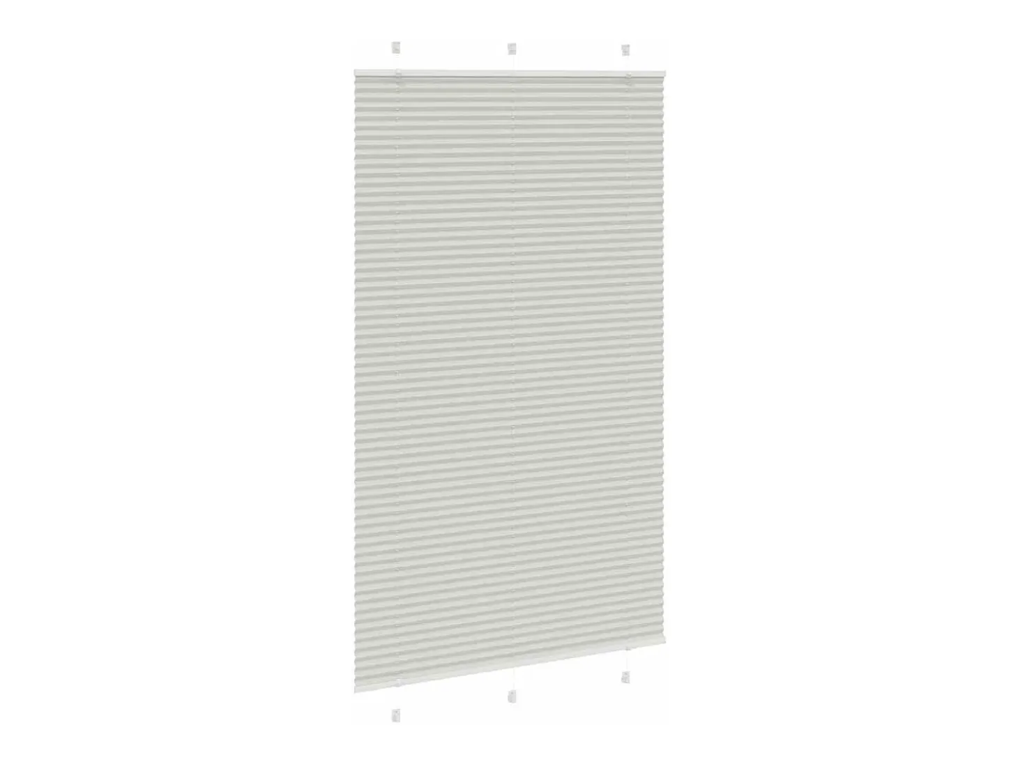 Estor plisado gris claro 120x200cm ancho tela 119,4cm