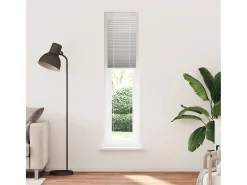 Estor plisado gris claro 45x200 cm ancho tela 44,4 cm