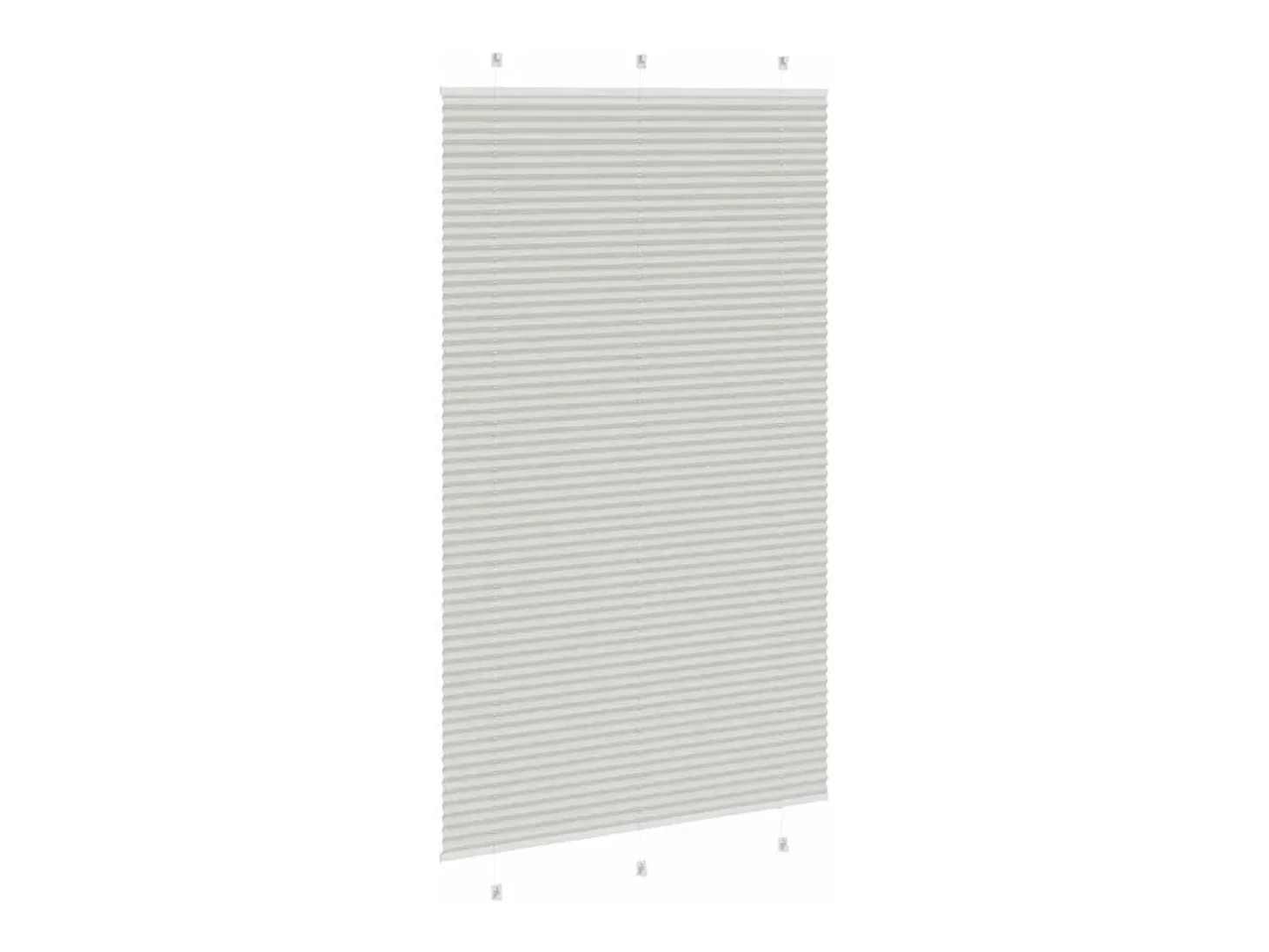 Estor plisado gris claro 115x200cm ancho tela 114,4cm