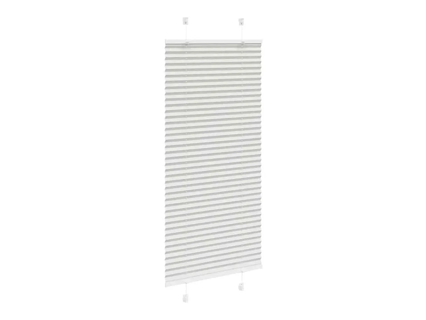 Estor plisado gris claro 60x150 cm ancho tela 59,4 cm