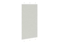 Estor plisado gris claro 105x200cm ancho tela 104,4cm