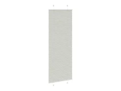 Estor plisado gris claro 70x200 cm ancho tela 69,4 cm