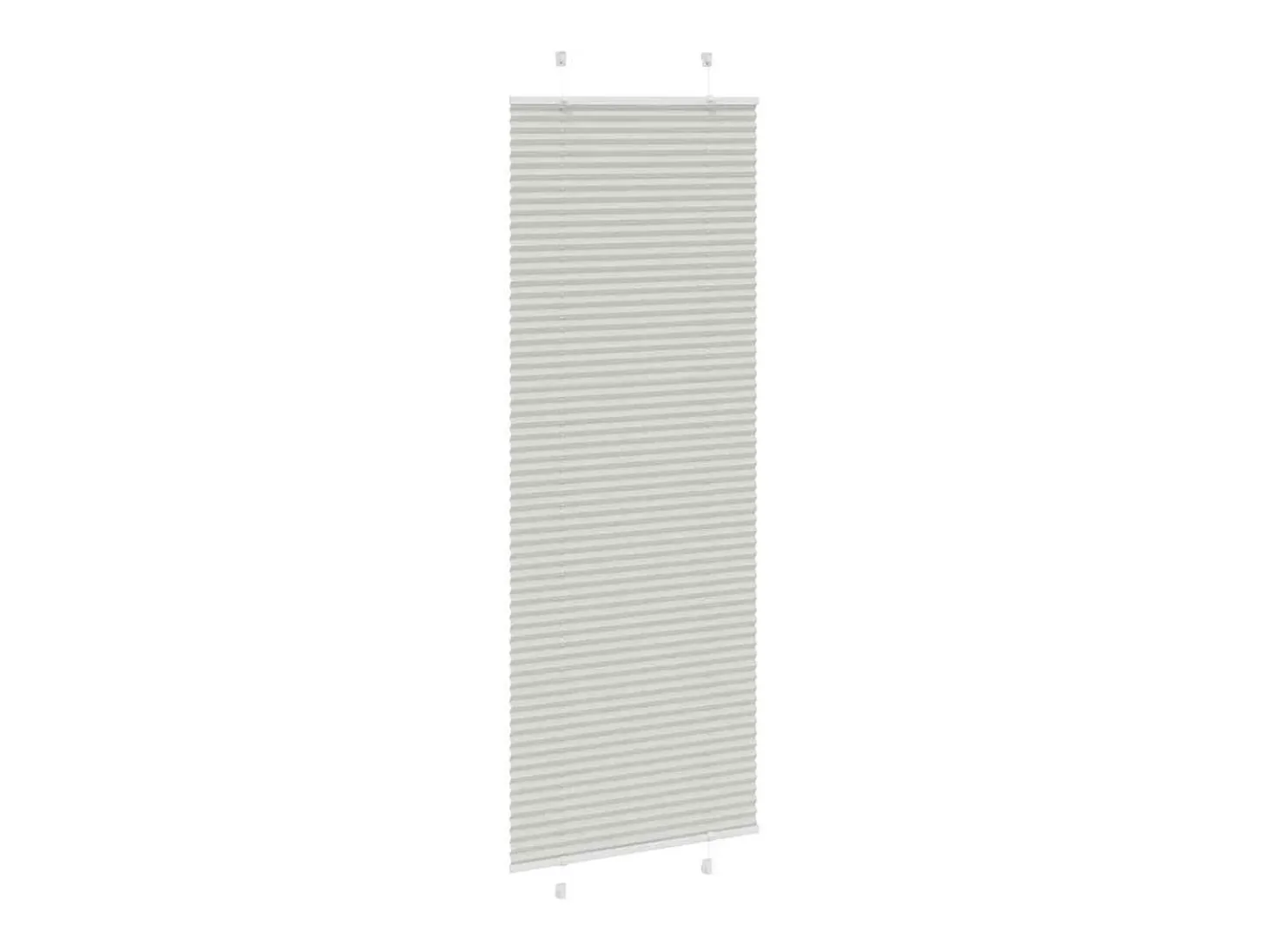 Estor plisado gris claro 70x200 cm ancho tela 69,4 cm